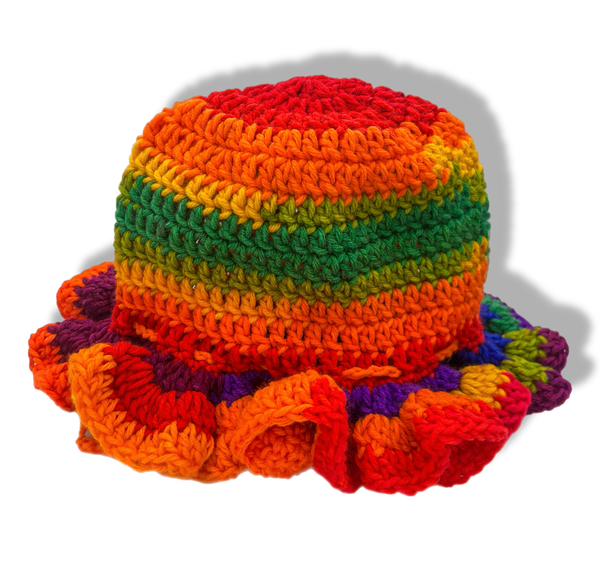 Taste the Rainbow Crochet Hat