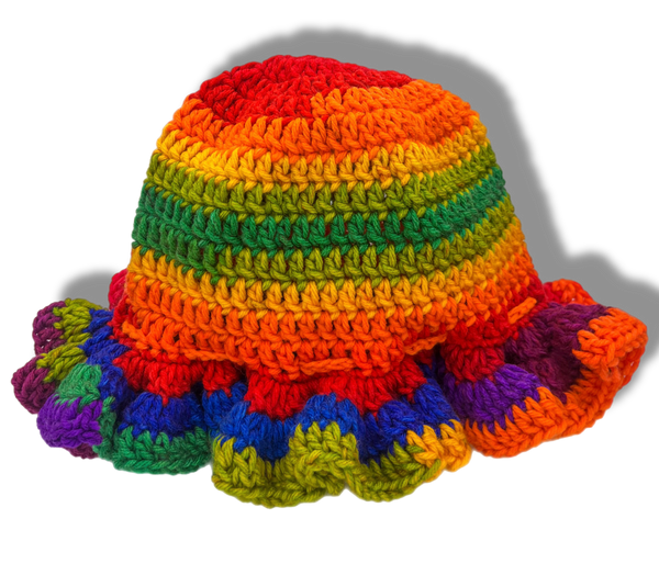 Taste the Rainbow Crochet Hat