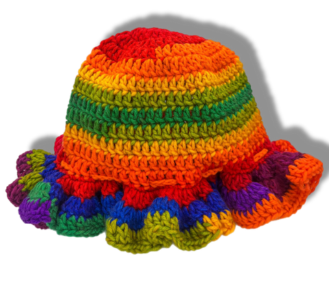 Taste the Rainbow Crochet Hat